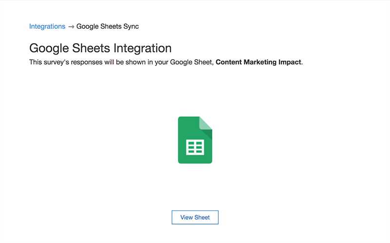 Getting Started with Google Sheets Integration